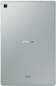 Back view of Galaxy Tab S5e in silver.