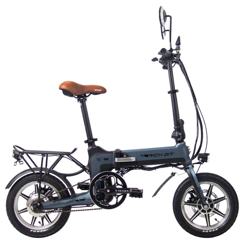 RICH BIT TOP-619 Folding Electric Moped Bike 250W Motor Gray