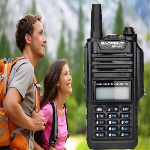 UHF VHF 5W Two Way Radio Walkie Talkie 128CH Dual Band Waterproof Dustproof deal